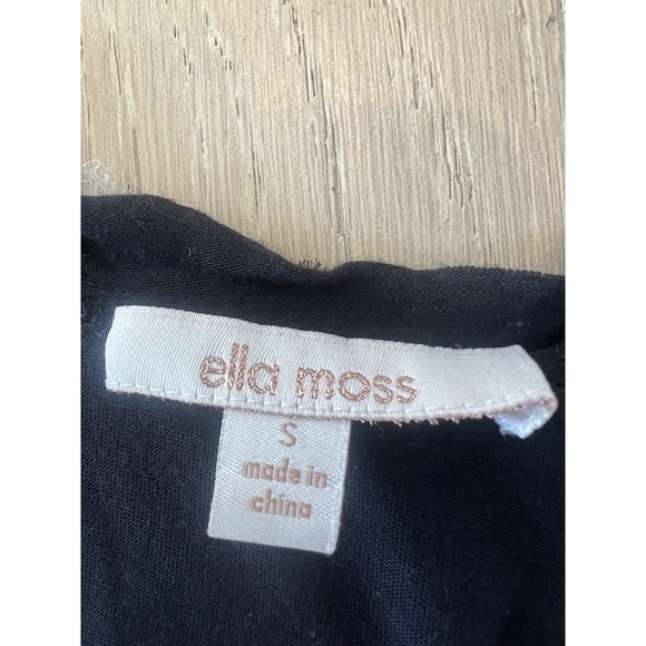 Ella Moss Womens S Tank Black & Cream - Picture 4 of 4